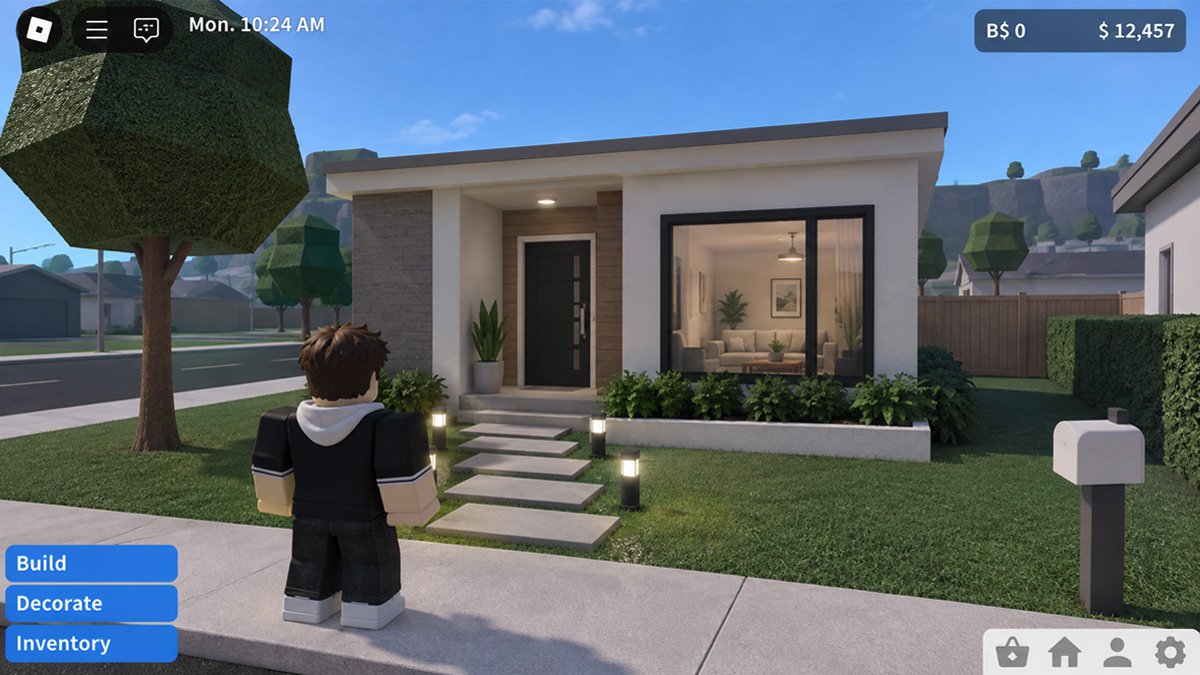 Cheap Bloxburg house with a simple layout
