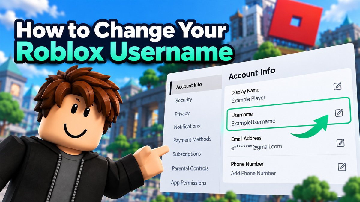How to change your Roblox username