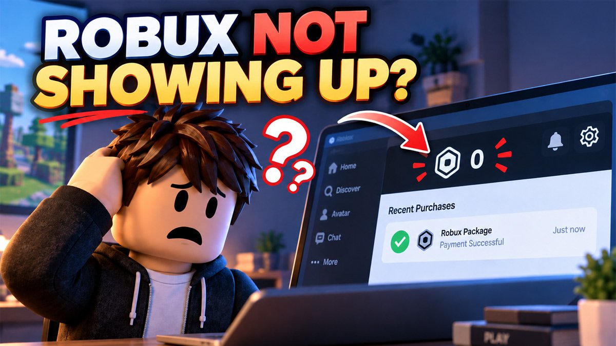 Robux Not Showing Up