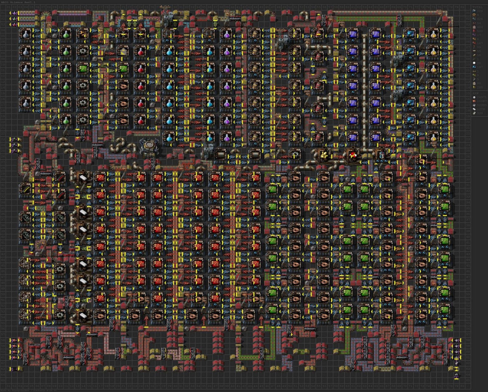 Factorio All in One Science blueprint