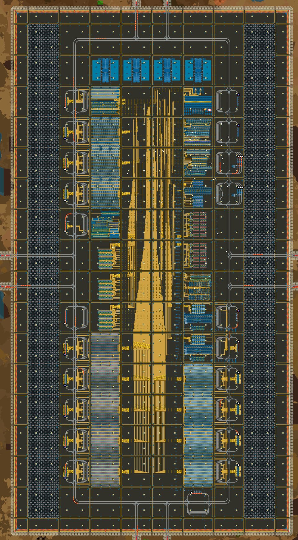Factorio City Block Base blueprint