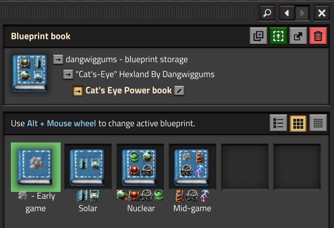 Factorio Power Book blueprint
