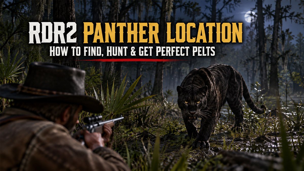 RDR2 panther location in Lemoyne