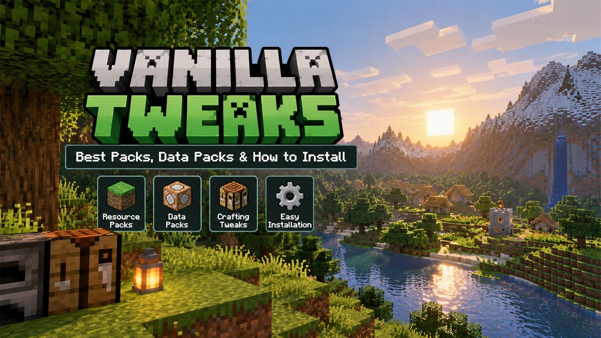 Vanilla Tweaks best packs and data packs